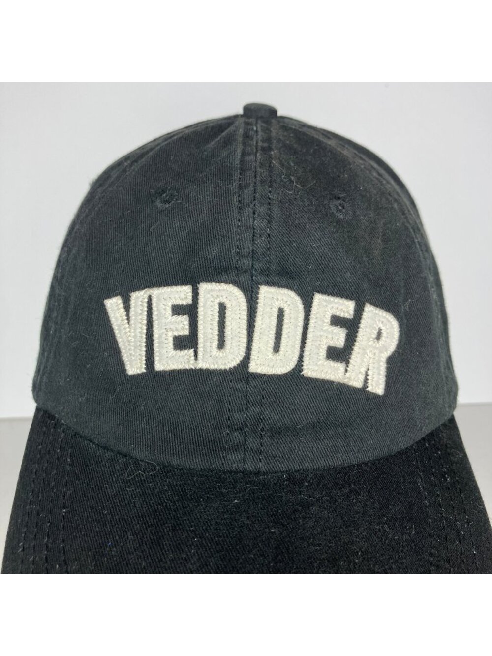 Eddie Vedder Hat Baseball Cap Men's Black White Vedder Pearl Jam View 2